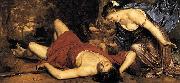 Cornelis Holsteyn Venus and Cupid lamenting the dead Adonis oil painting artist